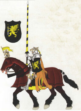 Caballero del Grifo a caballo