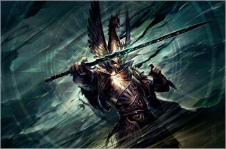 Portada La Sangre de Aenarion 01 por Raymond Swanland Tyrion