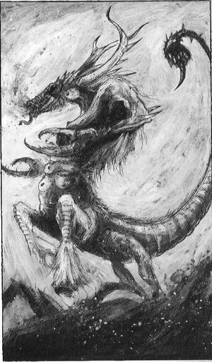 Diablo de Slaanesh 02 por John Blanche