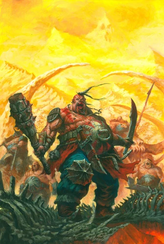 Portada Reinos Ogros 8ª edición por Tze Kun Chin Despota