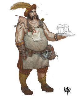 Sirviente camarero Warhammer Online por Mike Franchina