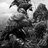 Gotrek y Félix por Ralph Horsley