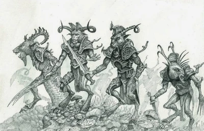 Hombres Bestias Realms of Chaos por Tony Ackland