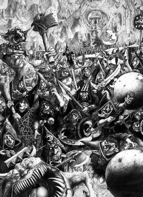 Goblins Nocturno por John Blanche