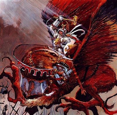 Karl Franz en Garra de Muerte por Adrian Smith