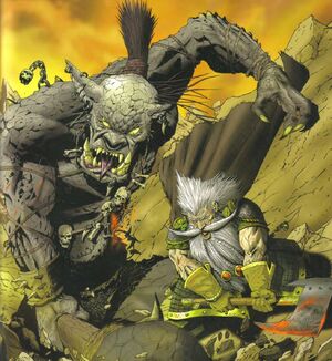 Comic El Enano Blanco contra Ghrandukker por Karl Richardson