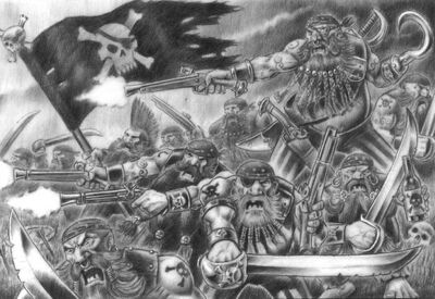 Matadores Piratas de Drong el Largo por John Wigley