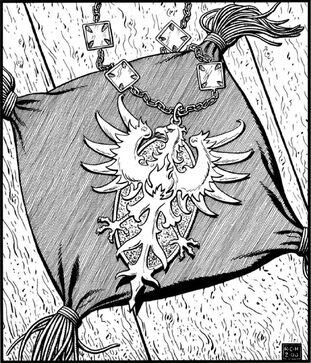 Emblema Caballeros Fuego Frío Ralph Horsley