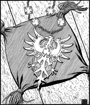 Emblema Caballeros Fuego Frío Ralph Horsley