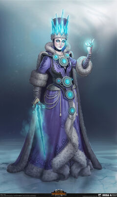 Zarina katarin warhammer total war concept art por kameliya minkova