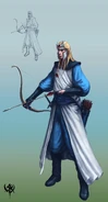 Arquero Alto Elfo Warhammer Online por Michael Phillippi