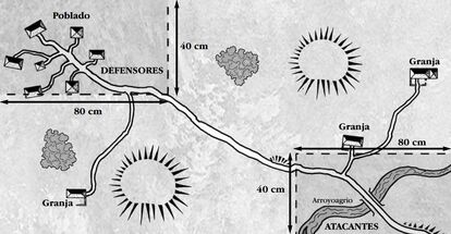 Mapa Batalla de Arroyoagrio de Grimm