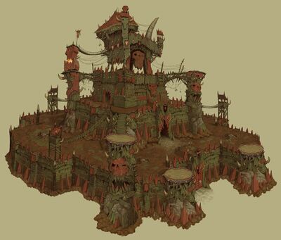 Fortaleza Orcos y Goblins por Jonathan Kirtz