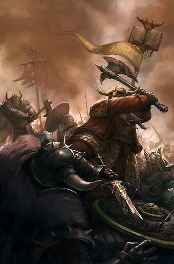 Not so tall now, are ye Enanos Guerreros Caos