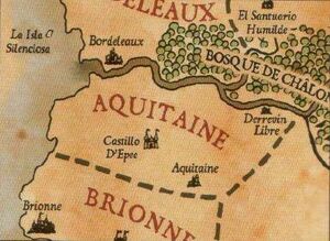 Mapa Aquitaine