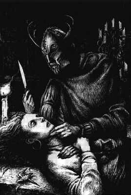 Laszlo Lowenstein sobre el cadáver de Erzbet por Martin McKenna