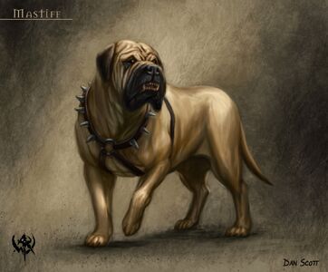 Mastín por Dan Scott perro Warhammer online