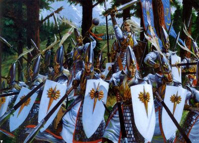 Lanceros Altos Elfos por Adrian Smith imagen caja