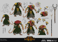 Señor de las bestias skaven warhammer total war concept art por Tony Sart