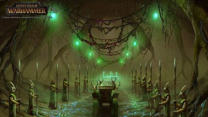 Funeral Elfos Silvanos por Milek Jakubiec Warhammer Total War