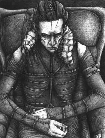 Hechicero y familiar por Rik Martin