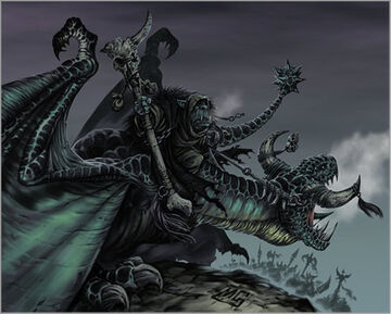Chamán orco en Serpiente Alada por Mark Gibbons