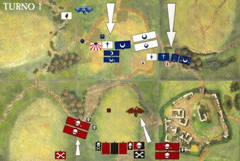 Mapa batalla altos elfos vs khemri