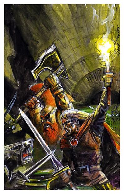 Boceto portada Mataskavens por Geoff Taylor