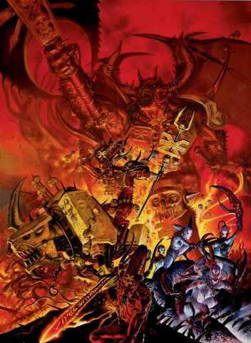 Portada libro de Ejército Demonios del Caos 7ª edición por Adrian Smith