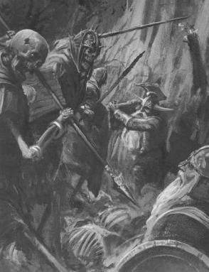 Enanos contra Guerreros Esqueletos