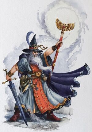 Hechicero de Warhammer Quest por Dave Gallagher