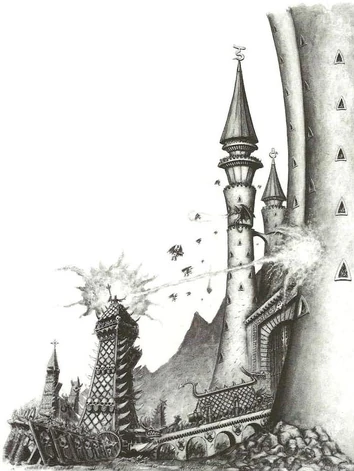 Elfos Oscuros Asediando Ciudad Altos Elfos