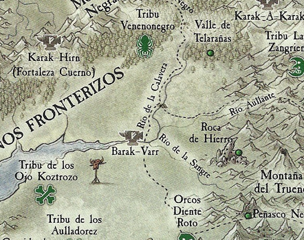 Río de la Sangre en el mapa