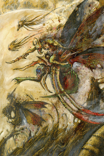 Zánganos de la Plaga de Nurgle 02 por John Blanche