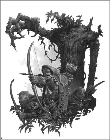 Forestales y Hombre Árbol por Adrian Smith Elfos Silvanos