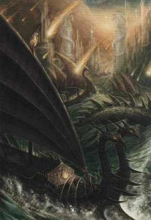 Barcos y Naves Elfos Oscuros