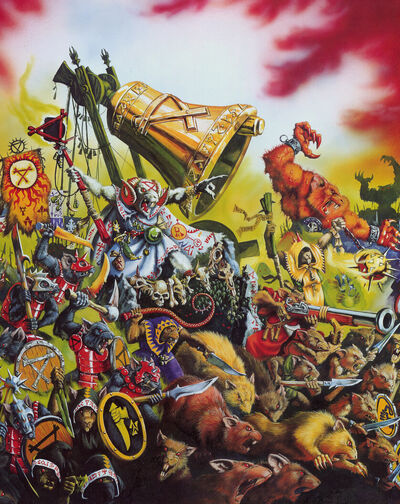 Portada Libro de Ejército Skavens 4ª edición por Dave Gallagher