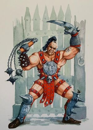 Luchador de Pozo de Warhammer Quest por Dave Gallagher