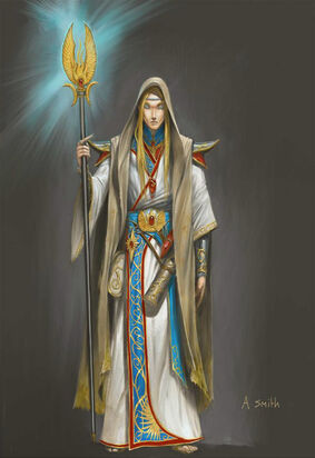 Mago Archimago Altos Elfos por Adrian Smith