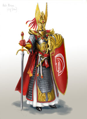 Príncipe Alto Elfo por Gergely Fejervary Warhammer Mark of Chaos