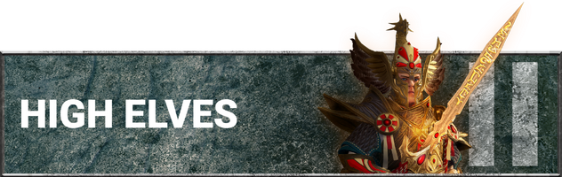 Altos elfos banner total war warhammer 2