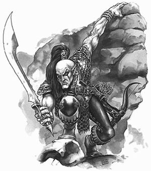 Explorador Elfo Oscuro por Mark Gibbons Sombra