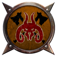 Emblema Warhammer Total War Hacha Ensangrentada