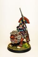 Samurai en Perro del Templo (con opción para Hobgoblin y Elfo Oscuro).