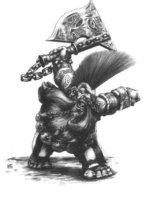 Gotrek Gurnisson por Mark Gibbons