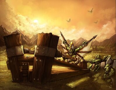 Warhammer Katapulta Lanzagoblins por Jorge Maese Faroldjo.jpg