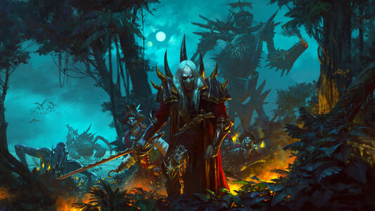 Luthor Harkon y piratas Zombi Warhammer Total War II por Bayard Wu