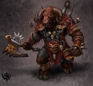 Minotauro Khorne por Dan Scott