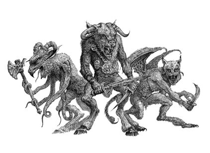 Hombres Bestias con mutaciones por Tony Ackland.jpg