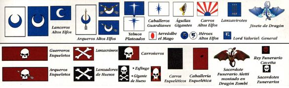 Regimientos batalla altos elfos vs Khemri